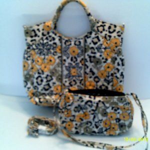 Purse with small carrier bag with shoulder strap
